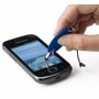 Mini stylet en plastique adaptable sur smartphone Au choixargenté