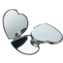 Miroir de poche 'coeur' Au choixargenté