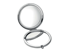 Miroir de poche rond creux