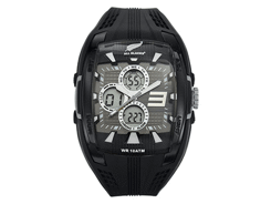 Montre All blacks numérique et analogique