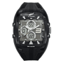 Montre All blacks numérique et analogique Noirnoir