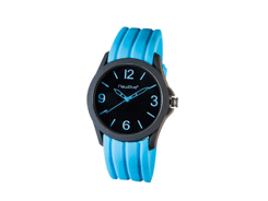 Montre analogique bracelet rainuré