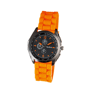 Montre analogique cadran noir Orangeorange