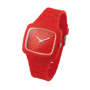 Montre analogique en silicone time squared Rougerouge