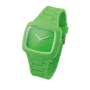 Montre analogique en silicone time squared Vertvert