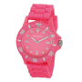 Montre analogique rose fluo (silicone) newave Au choixrose fluo