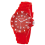 Montre analogique rose fluo (silicone) newave Rougerouge