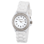 Montre analogique rouge strass newave Blancblanc