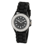 Montre analogique rouge strass newave Noirnoir