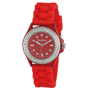 Montre analogique rouge strass newave Rougerouge