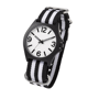 Montre analogique sportive avec bracelet nylon str Blancblanc