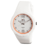 Montre-bracelet lolliclock fresh black light blue Blancblanc/orange