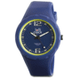 Montre-bracelet lolliclock fresh black light blue Bleubleu/jaune