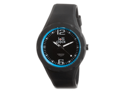 Montre-bracelet lolliclock fresh black light blue