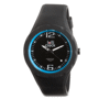 Montre-bracelet lolliclock fresh black light blue Noirnoir/bleu