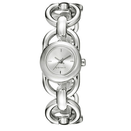 Montre femme Esprit boitier acier-cadran blanc publicitaire