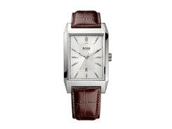 Montre homme - boitier acier-cadran blanc