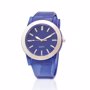 Montre ronde plastique BleuBleu