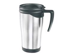 Mug métal personnalisé avec couvercle