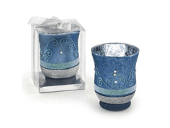 P.-bougie chauffe-plat azur - 90x108 mm