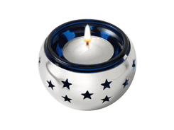 P.-bougie chauffe-plat perce / etoiles