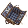 Panier à pique-nique "Summertime" pour 4 personnes Bleubleu