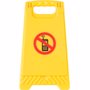 Panneau 'interdiction de téléphoner' Jaunejaune