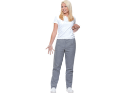 Pantalon de cuisine à carreaux femme