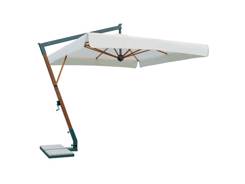 Parasol bois mas décentré 350 cm