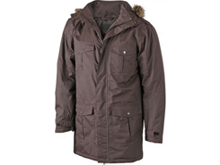 Parka à capuche amovible homme