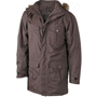 Parka à capuche amovible homme Marronmarron