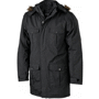 Parka à capuche amovible homme Noirnoir