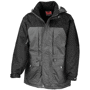 Parka hiver multifonctions Noiranthracite/noir