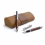 Parure stylo simili cuir MarronMarron