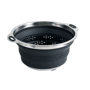 Passoire en silicone pliable Noirnoir