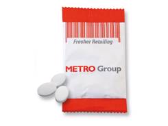 Pastille à la menthe en sachet motif personnalisé