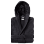 Peignoir à capuche 380 g/m² pure Noirnoir