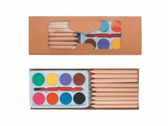 Peinture et 10 crayons de couleur