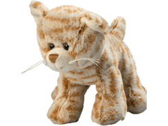 Peluche chat 15 cm marron