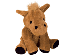Peluche cheval assis 15 cm