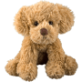 Peluche chien bouclé 15 cm Marronmarron