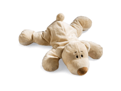 PELUCHE "CHIEN COUCHE" / 33CM