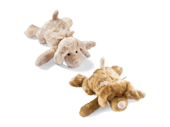 PELUCHE "CHIEN COUCHE" / MARRON