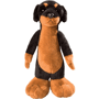 Peluche chien debout 24 cm Au choixnoir/marron