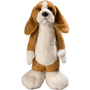 Peluche chien debout 25 cm Au choixmarron/blanc