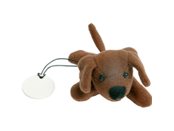 Peluche chien marron 6 cm