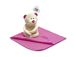 Peluche comprenant un plaid polaire