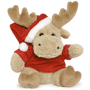 Peluche élan Noel beight assis 15 cm Marronmarron clair