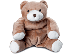 Peluche ours assis 25 cm