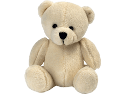 Peluche ours assis 9 cm beige